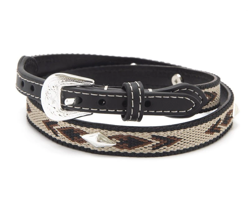 Cinta De Cuero Tejida Con Mosaico Nativo Americano Para Sombrero Texano 2 Cinta De Cuero Tejida Con Mosaico Nativo Americano Para Sombrero Texano - Imagen 2