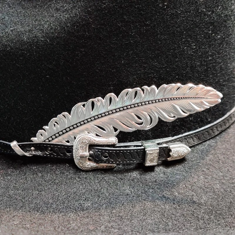 Montana Silversmiths Pluma Decorativa Con Baño De Plata Para Adornar Sombrero Cowboy 1 Montana Silversmiths Pluma Decorativa Con Baño De Plata Para Adornar Sombrero Cowboy