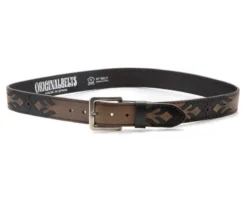 Cinturón Vaquero Cuero Marrón Engrasado Con Diseño Charro En Negro Y Bordados -Moda Complementos Tienda 4065 Marron Sprinter Negro oporto3