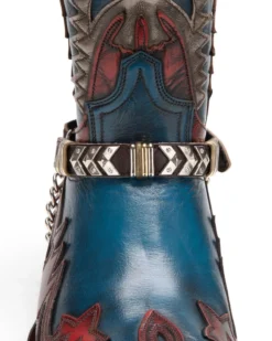 Arneses De Cuero Para Botas Cowboy Rojas Sendra Remaches Plateados Y Dorados 15 Arneses De Cuero Para Botas Cowboy Rojas Sendra Remaches Plateados Y Dorados -Moda Complementos Tienda 48 Hurricane Rojo 1