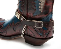 Arneses De Cuero Para Botas Cowboy Rojas Sendra Remaches Plateados Y Dorados 13 Arneses De Cuero Para Botas Cowboy Rojas Sendra Remaches Plateados Y Dorados -Moda Complementos Tienda 48 Hurricane Rojo 2