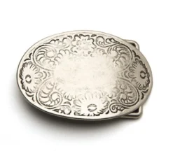 Hebilla Cinturón Sendra Boots Filigrana Flores Efecto Desgastado