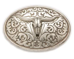 Hebilla Vaquera Para Cinturón Calavera Vaca Relieve Sendra