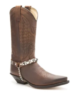 Arneses Rockeros Sendra Cuero Marrón Con Tachuelas Estilo Heavy 9 Arneses Rockeros Sendra Cuero Marrón Con Tachuelas Estilo Heavy -Moda Complementos Tienda 49 31 Marron EN1