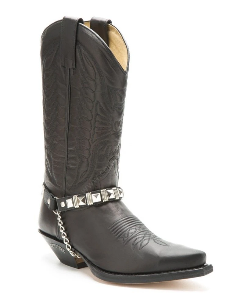 Arneses Rockeros Sendra Cuero Negro Con Tachuelas Estilo Heavy 3 Arneses Rockeros Sendra Cuero Negro Con Tachuelas Estilo Heavy - Imagen 3