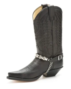 Arneses Rockeros Sendra Cuero Negro Con Tachuelas Estilo Heavy 10 Arneses Rockeros Sendra Cuero Negro Con Tachuelas Estilo Heavy -Moda Complementos Tienda 49 31 Negro EN3