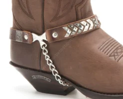 Arneses Marrones Sendra Para Botas Vaqueras Con Hilera Flechas Invertidas 9 Arneses Marrones Sendra Para Botas Vaqueras Con Hilera Flechas Invertidas -Moda Complementos Tienda 49 40 Marron E1