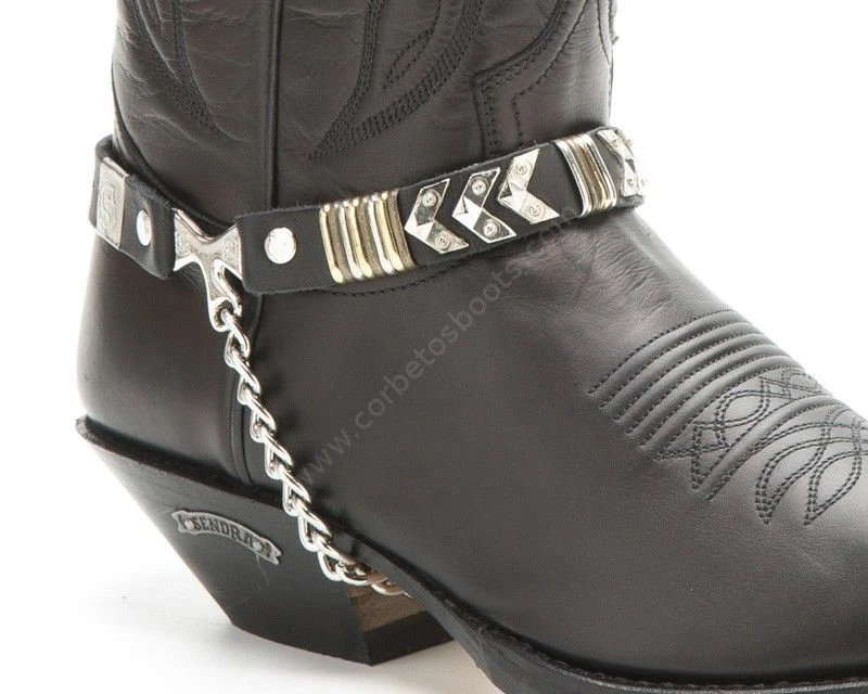 Arnés Decorativo Negro Estilo Country Sendra Con Flechas Simétricas 2 Arnés Decorativo Negro Estilo Country Sendra Con Flechas Simétricas - Imagen 2