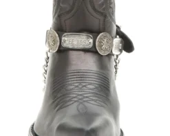 Arneses Negros Sendra Para Bota Vaquera Con Matrícula Texas Y Concho Estrella Ranger -Moda Complementos Tienda 49 53 Negro E2
