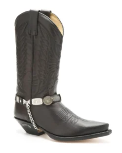 Arneses Negros Sendra Para Bota Vaquera Con Matrícula Texas Y Concho Estrella Ranger -Moda Complementos Tienda 49 53 Negro EN1