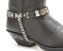 Arneses Sendra Negros Con Chapas Armada Americana Para Bota Cowboy -Moda Complementos Tienda 49 54 Negro E1