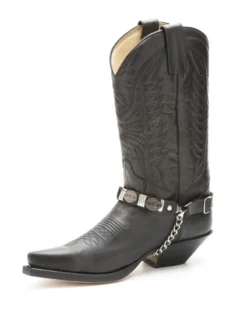 Arneses Sendra Negros Con Chapas Armada Americana Para Bota Cowboy -Moda Complementos Tienda 49 54 Negro EN3