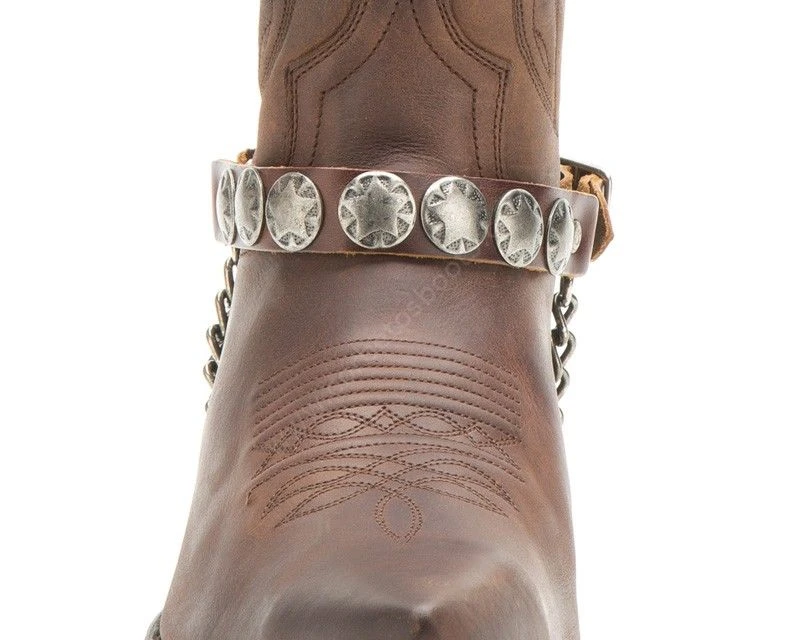 Arneses Marrones Para Botas Sendra Con Chapa Estrella Envejecida 2 Arneses Marrones Para Botas Sendra Con Chapa Estrella Envejecida - Imagen 2