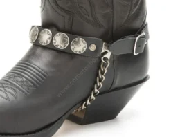 Arneses Negros Para Botas Sendra Con Chapa Estrella Envejecida -Moda Complementos Tienda 49 81 Negro E3