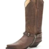 Arneses Marrones Sendra Con Calaveras Para Botas Western