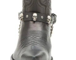 Arneses Negros Sendra Con Calaveras Para Botas Western -Moda Complementos Tienda 49 92 Negro E2