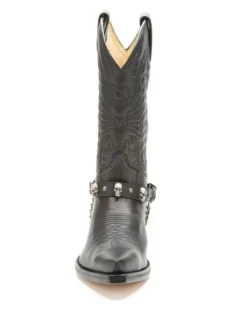 Arneses Negros Sendra Con Calaveras Para Botas Western