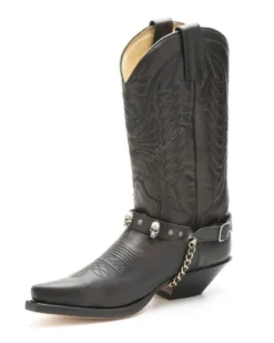Arneses Negros Sendra Con Calaveras Para Botas Western -Moda Complementos Tienda 49 92 Negro EN3