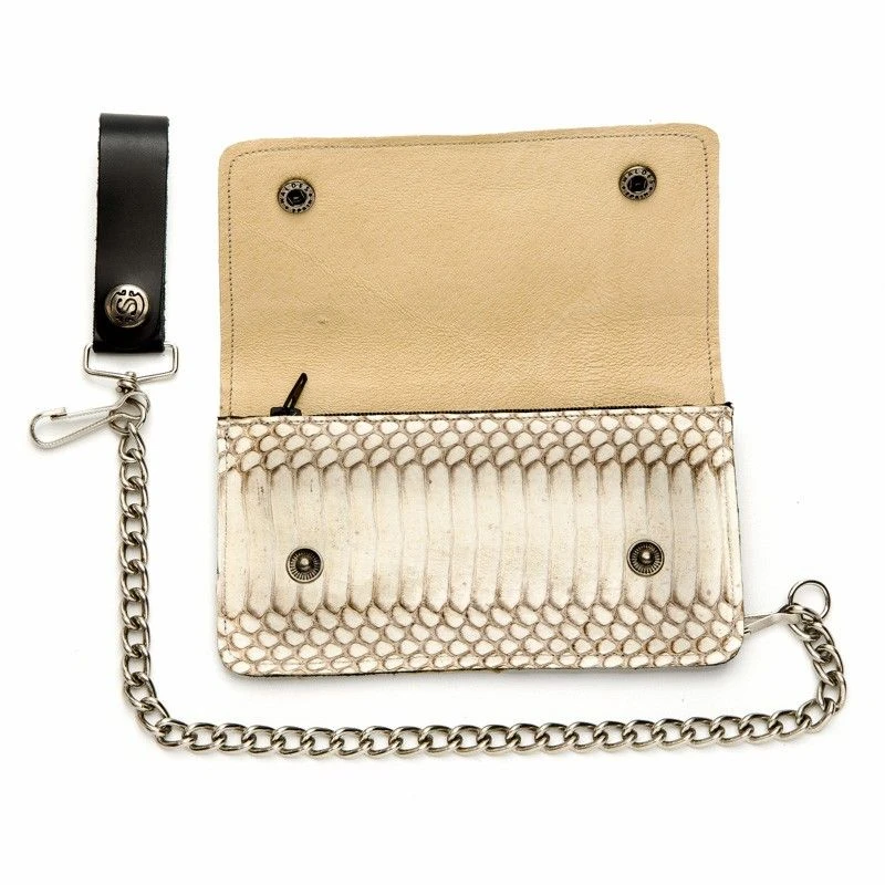 Cartera Con Cadena Estilo Motorista Sendra Con Piel De Cobra 2 Cartera Con Cadena Estilo Motorista Sendra Con Piel De Cobra - Imagen 2