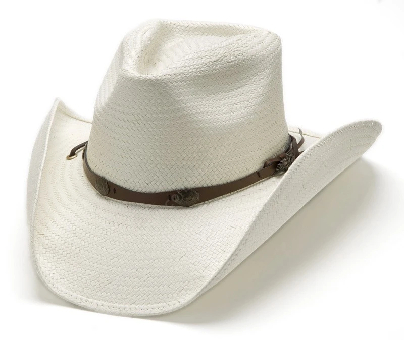 Sombrero Western Unisex Paja Blanda Color Blanco Crudo 5 Sombrero Western Unisex Paja Blanda Color Blanco Crudo - Imagen 5