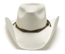 Sombrero Western Unisex Paja Blanda Color Blanco Crudo