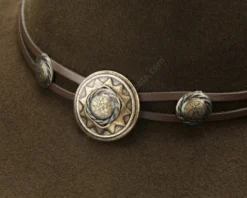 Sombrero Vaquero Unisex Stars & Stripes Fieltro De Lana Blanda Marrón