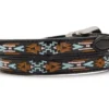 Cinta Negra Para Sombrero Con Bordado Estilo Navajo