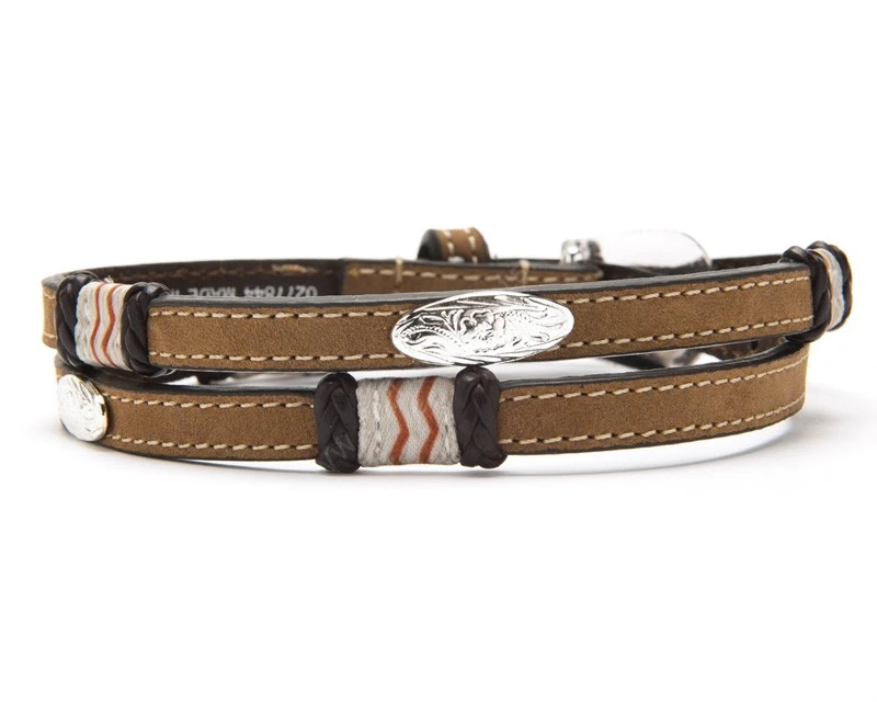 Cinta Cuero Marrón Claro Para Sombrero Vaquero 2 Cinta Cuero Marrón Claro Para Sombrero Vaquero - Imagen 2