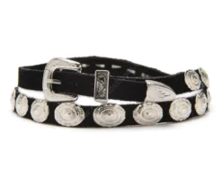 Cinta Para Sombrero Country Piel Girada Negra