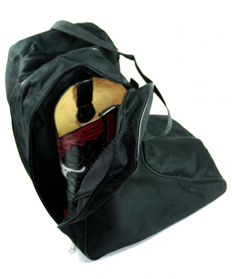 Funda Negra Para Llevar Botas Cowboy Con Separador Interior 2 Funda Negra Para Llevar Botas Cowboy Con Separador Interior - Imagen 2