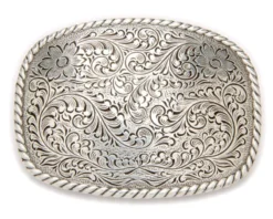 Hebilla Cowboy Clásica Nocona Con Grabado Western