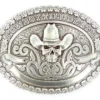 Hebilla Western Calavera Con Sombrero Cowboy
