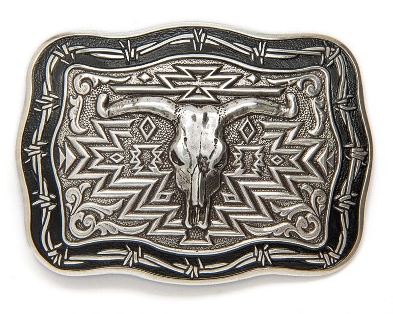 Hebilla Vintage Calavera Vaca Tamaño Grande 1 Hebilla Vintage Calavera Vaca Tamaño Grande