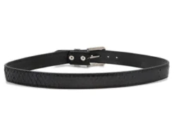 Cinturón Unisex Artesanal Piel De Pitón Negro -Moda Complementos Tienda 5841 Piton Negro Mate4