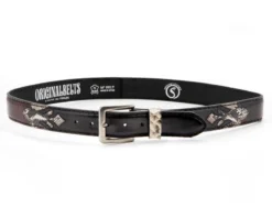 Cinturón Texano Original Belts Combinación Piel Burdeos Y Negra Con Piel De Serpiente 8 Cinturón Texano Original Belts Combinación Piel Burdeos Y Negra Con Piel De Serpiente -Moda Complementos Tienda 7162 Florentic Burdeos Cabra Brillo Piton BW