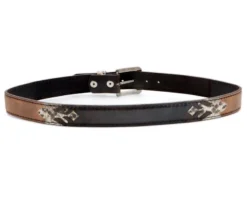 Cinturón Moda Vaquera Combinación Piel Marrón Envejecida Y Engrasada Con Piel De Pitón 9 Cinturón Moda Vaquera Combinación Piel Marrón Envejecida Y Engrasada Con Piel De Pitón -Moda Complementos Tienda 7178 Marron Crispa Cepillo Piton BW Sp Cuero2