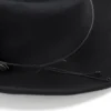 Sombrero Western Clásico Fieltro Negro Repelente Al Agua
