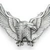 Hebilla Plateada Gran Tamaño águila En Vuelo