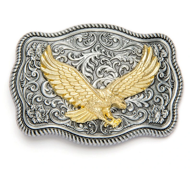 Hebilla águila Dorada Con Filigranas Western 1 Hebilla águila Dorada Con Filigranas Western