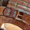 Cinturón Vaquero Sendra Modelo 7606 Evolution Tang Cuero Natural Con Conchos