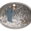 Montana Silversmiths Hebilla Western Escenario Desierto Americano Con Cactus Azul