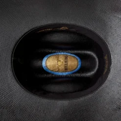 Sombrero Rodeo Negro Paja Negra Endurecida Copa Baja Cattleman Perforada 6 Sombrero Rodeo Negro Paja Negra Endurecida Copa Baja Cattleman Perforada -Moda Complementos Tienda Black Arrow 4