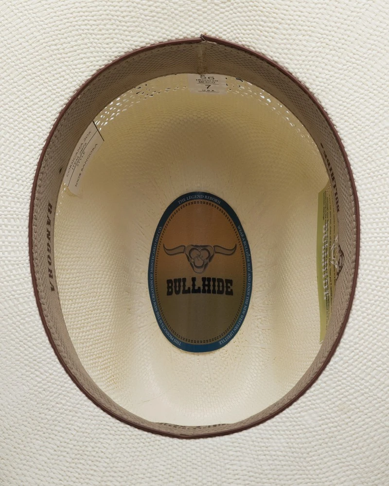 Sombrero Ranchero Blanco Crudo De Ala Ancha Con Cinta Trenzada 3 Sombrero Ranchero Blanco Crudo De Ala Ancha Con Cinta Trenzada - Imagen 3