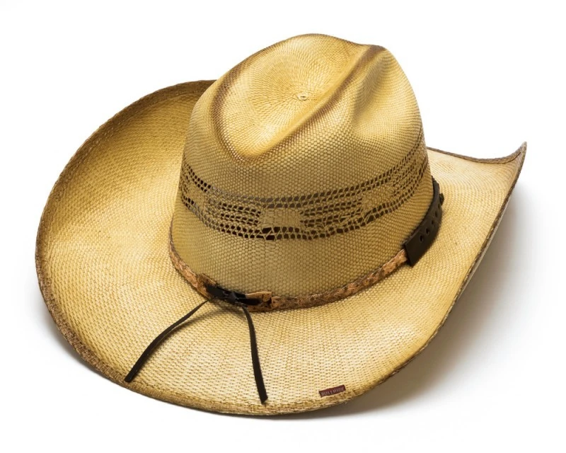 Sombrero Rústico Cowboy Paja Tostada Con Copa Texana 4 Sombrero Rústico Cowboy Paja Tostada Con Copa Texana - Imagen 4