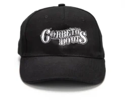 Gorra Negra Logo Bordado Corbetos Boots 5 Gorra Negra Logo Bordado Corbetos Boots -Moda Complementos Tienda Gorra Corbetos Boots frontal new