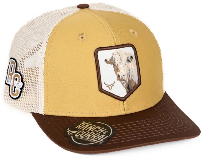 Gorra De Beisbol Estilo Granjero Escudo Vaca Blanca 2 Gorra De Beisbol Estilo Granjero Escudo Vaca Blanca - Imagen 2