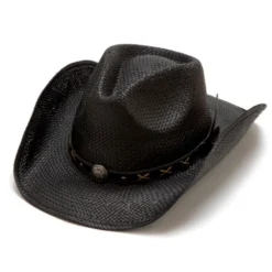 Sombrero De Campo Paja Negra Blanda Moldeable Con Protección Solar Extra -Moda Complementos Tienda Gunsmoke 1