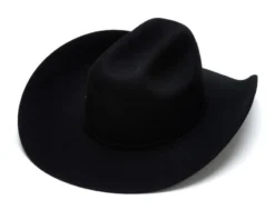 Sombrero Vaquero Clásico Negro Ala Grande De Fieltro De Lana 9 Sombrero Vaquero Clásico Negro Ala Grande De Fieltro De Lana -Moda Complementos Tienda KINGMAN 4X BLACK 2