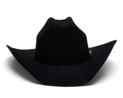 Sombrero Vaquero Clásico Negro Ala Grande De Fieltro De Lana 7 Sombrero Vaquero Clásico Negro Ala Grande De Fieltro De Lana -Moda Complementos Tienda KINGMAN 4X BLACK 3