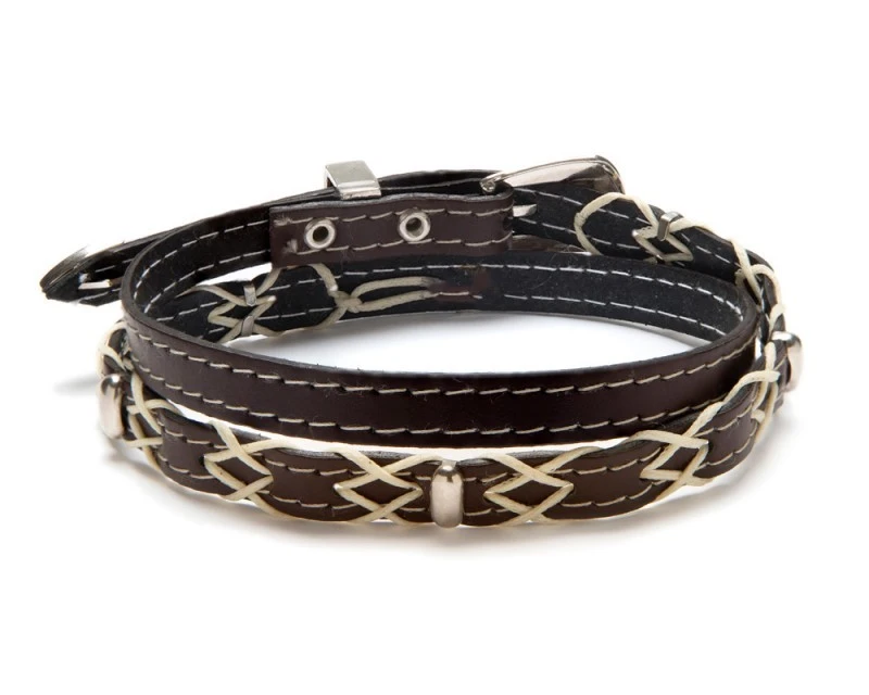 Cinta Para Sombrero Marrón Efecto Ondulado Con Trenzado Hilo Crudo 2 Cinta Para Sombrero Marrón Efecto Ondulado Con Trenzado Hilo Crudo - Imagen 2